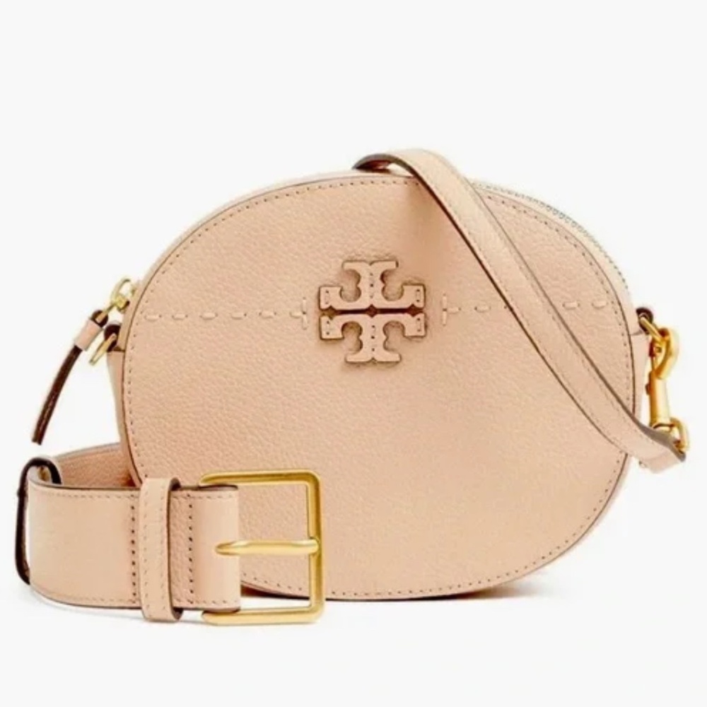 NEW! Tory Burch McGraw Belt & Crossbody Bag in Devon Sand